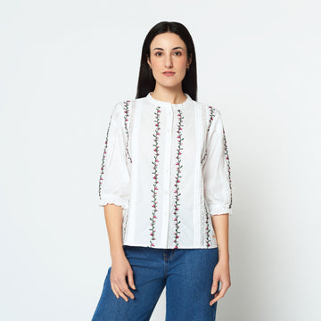 Blusa Abril Hueso
