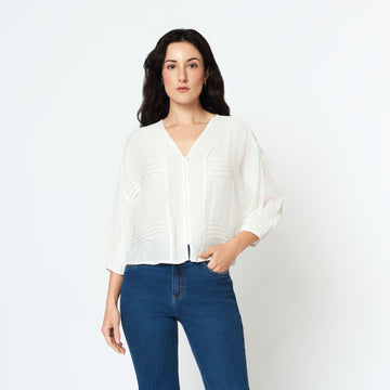 Blusa Aiden Hueso