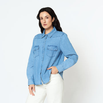Blusa Ariel Celeste