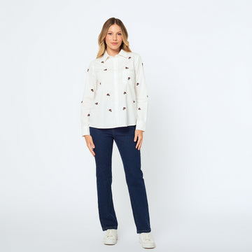 Blusa Khloe Hueso