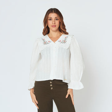 Blusa Peace Hueso
