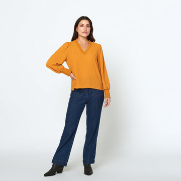Blusa Ross Mostaza