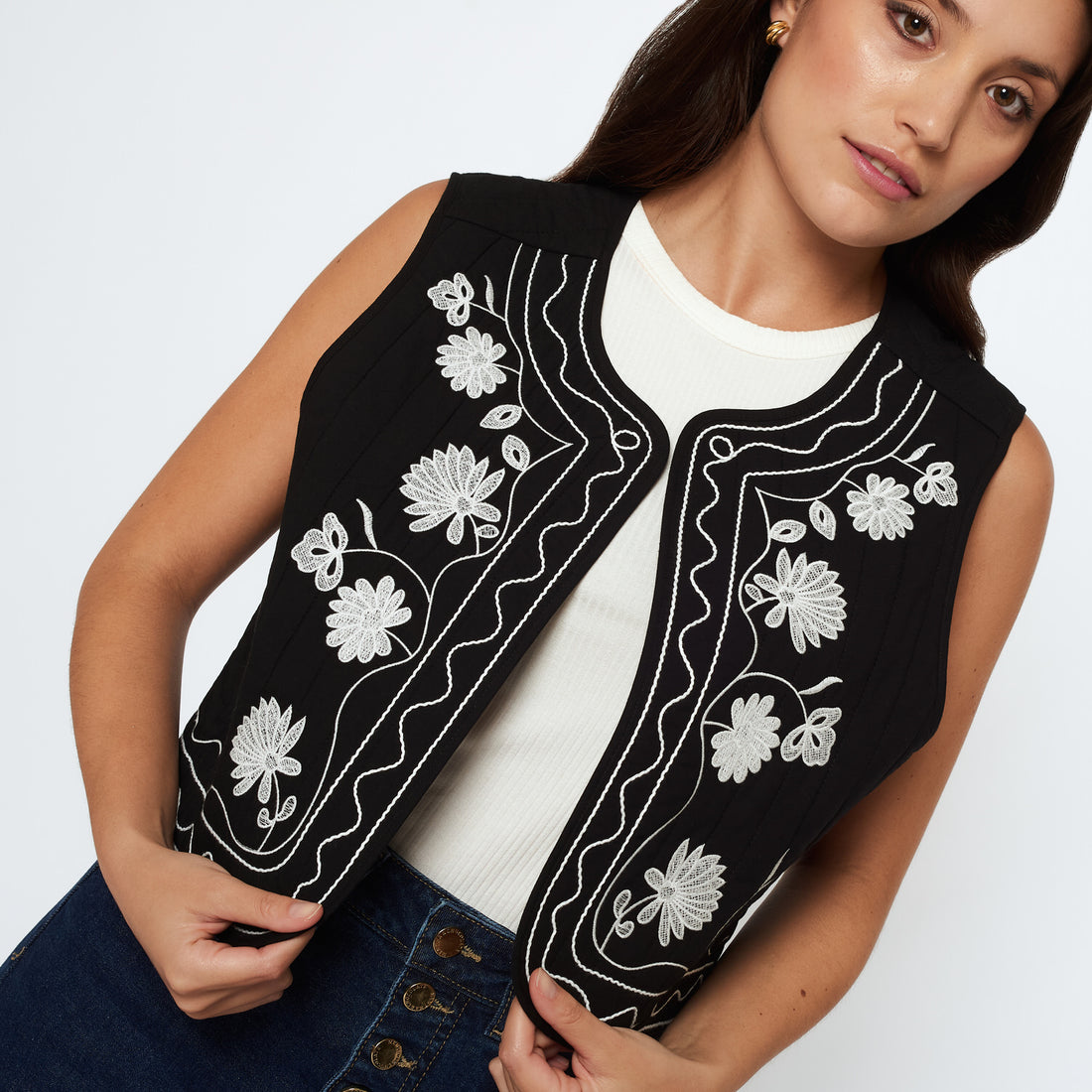 Chaleco Daniella Negro