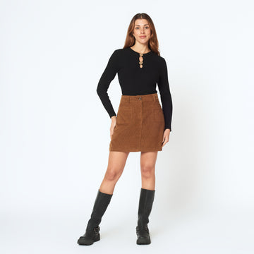 Falda Palermo Camel