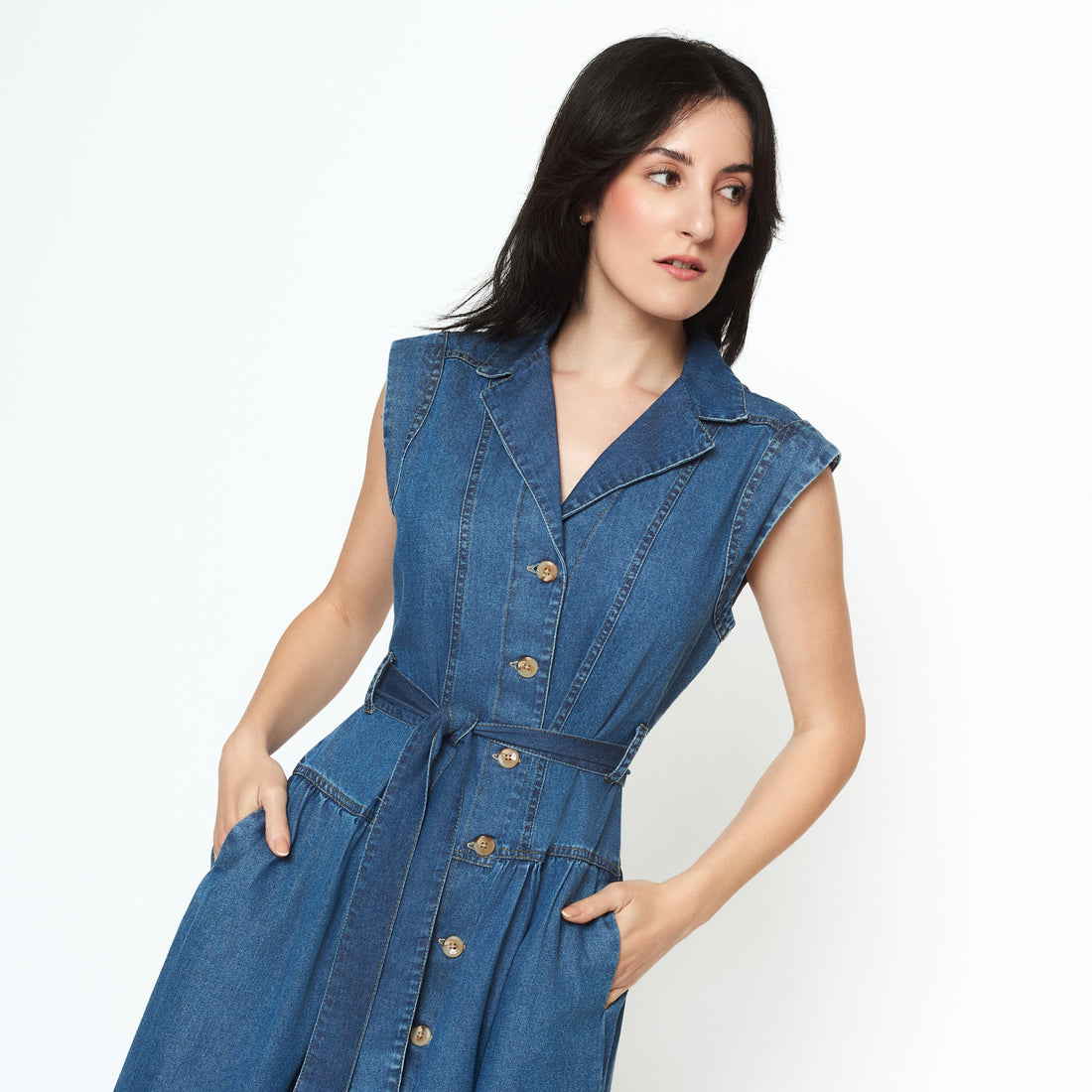 Vestido Gardenia  Azul