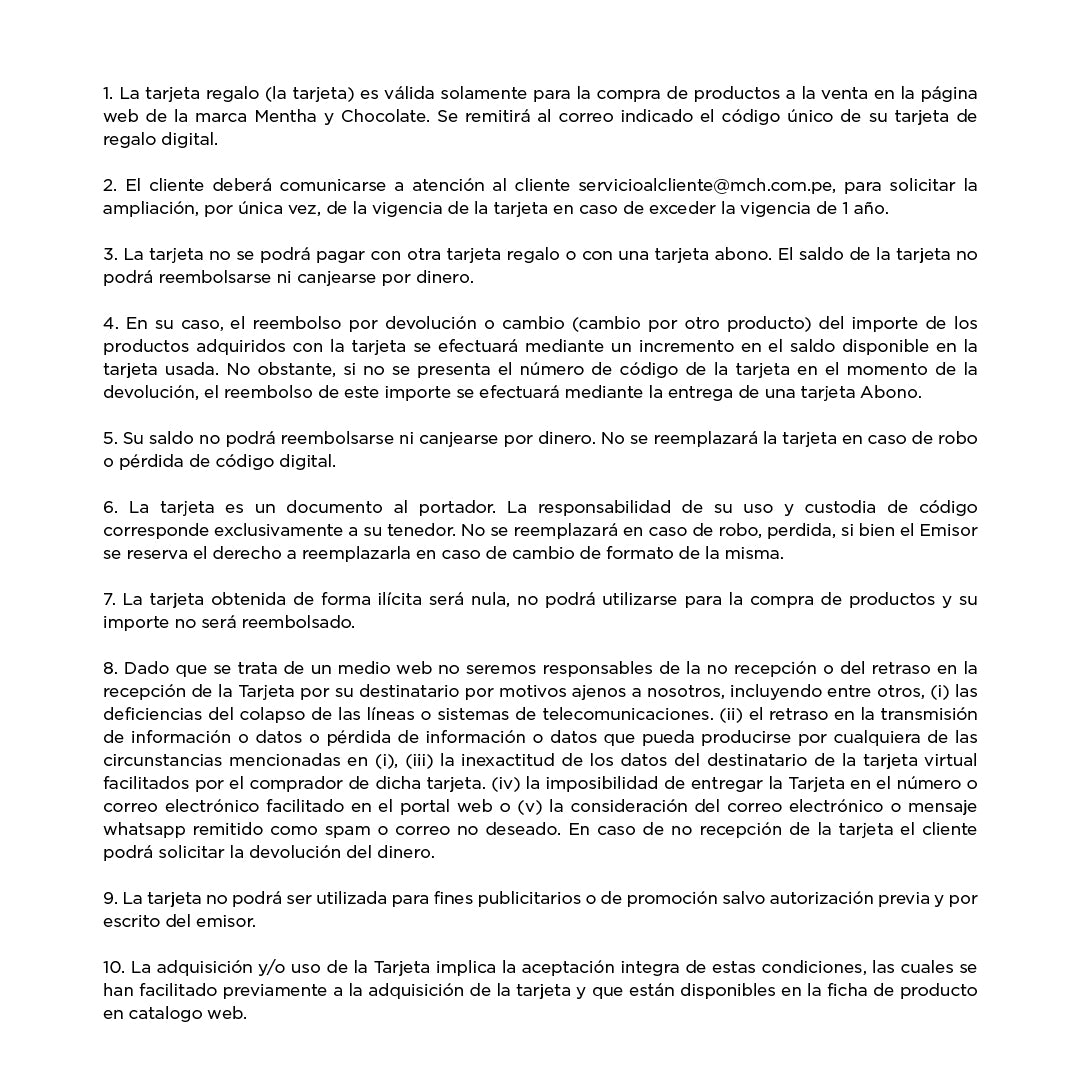 Tarjeta De Regalo De S/ 150