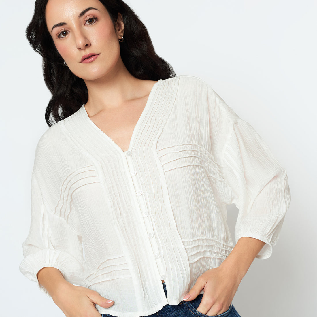 Blusa Aiden Hueso