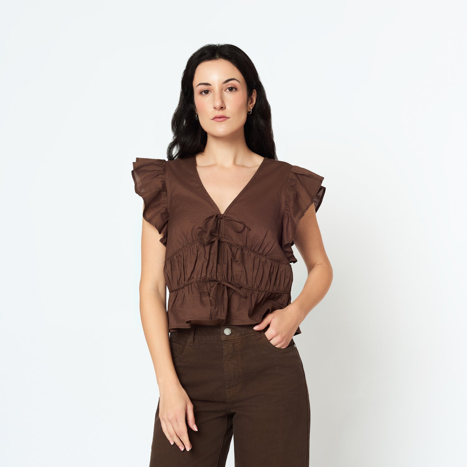 Blusa Amelia Marron