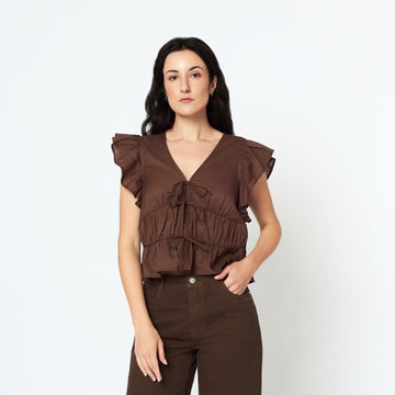Blusa Amelia Marron