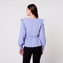 Cargar imagen en el visor de la galería, Blusa Carmen Azul
