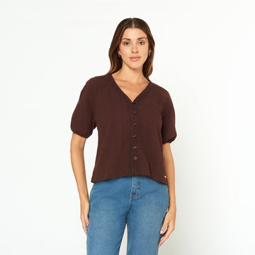 Blusa Daria Marron