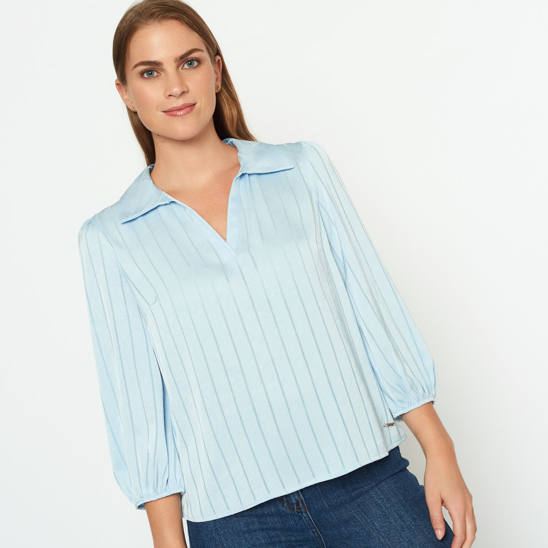 Blusa Farina Celeste