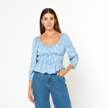 Blusa Kiria Celeste
