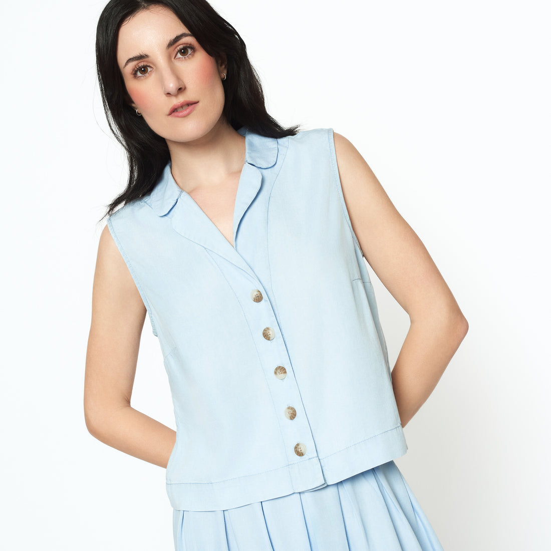 Blusa Melina Celeste