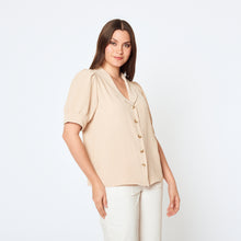 Cargar imagen en el visor de la galería, Blusa Nelia Beige
