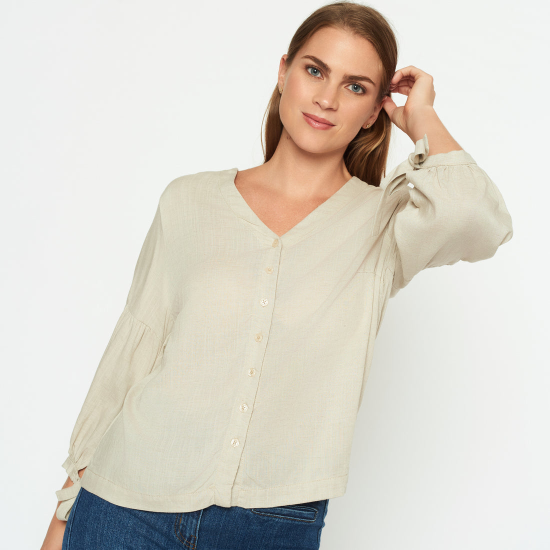 Blusa Riley Beige