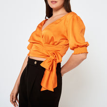 Cargar imagen en el visor de la galería, Blusa Samantha Naranja
