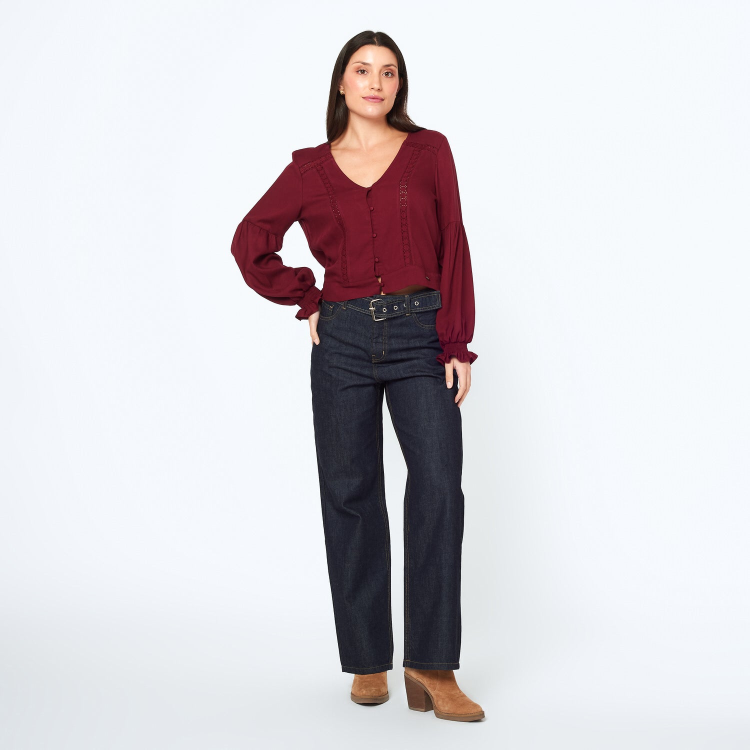 Blusa Teresa Vino