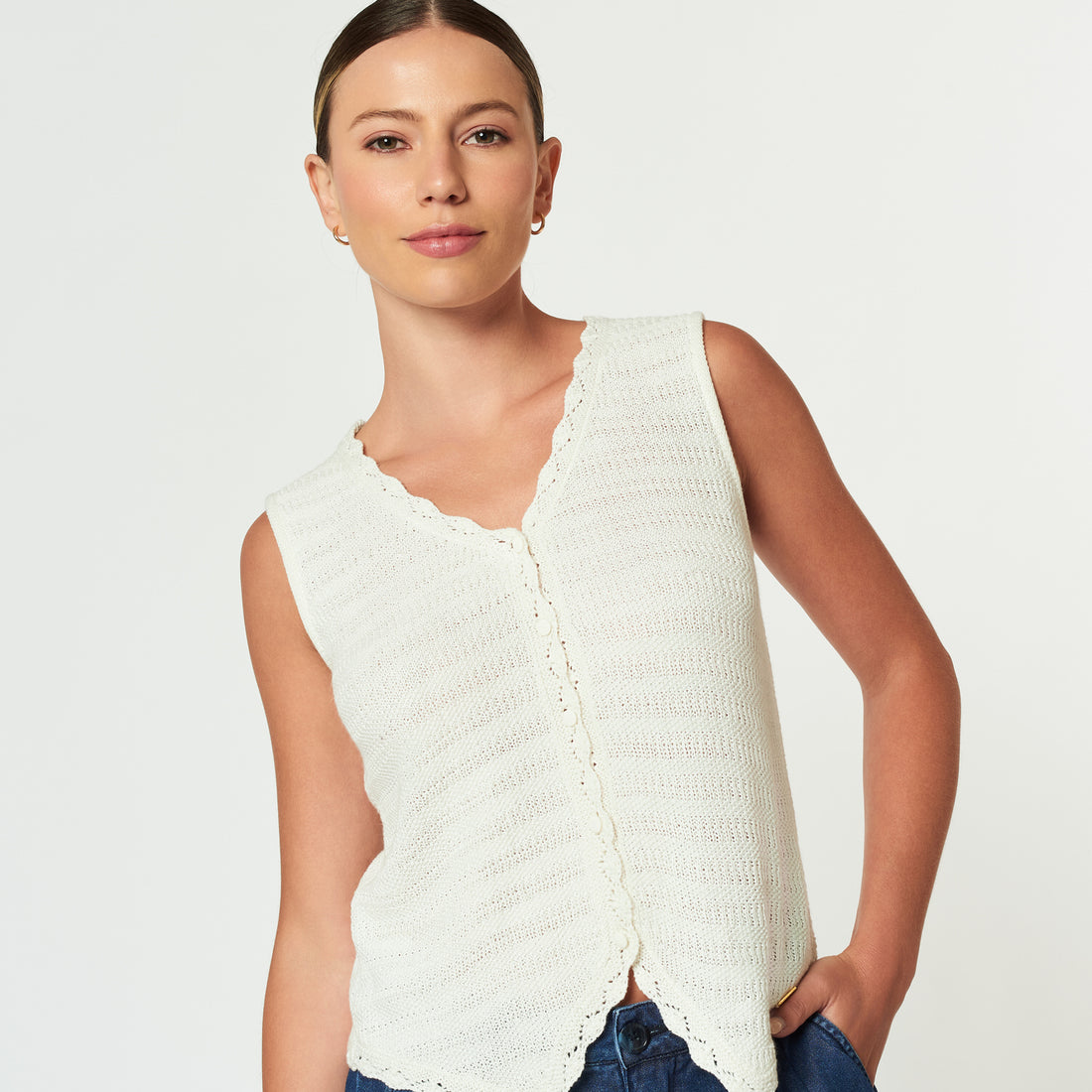 Chaleco Hetienne Hueso