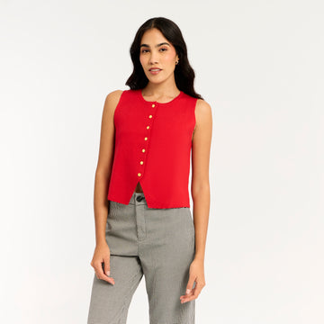 Chaleco Tiziana Rojo