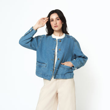 Chaqueta Laurel Celeste