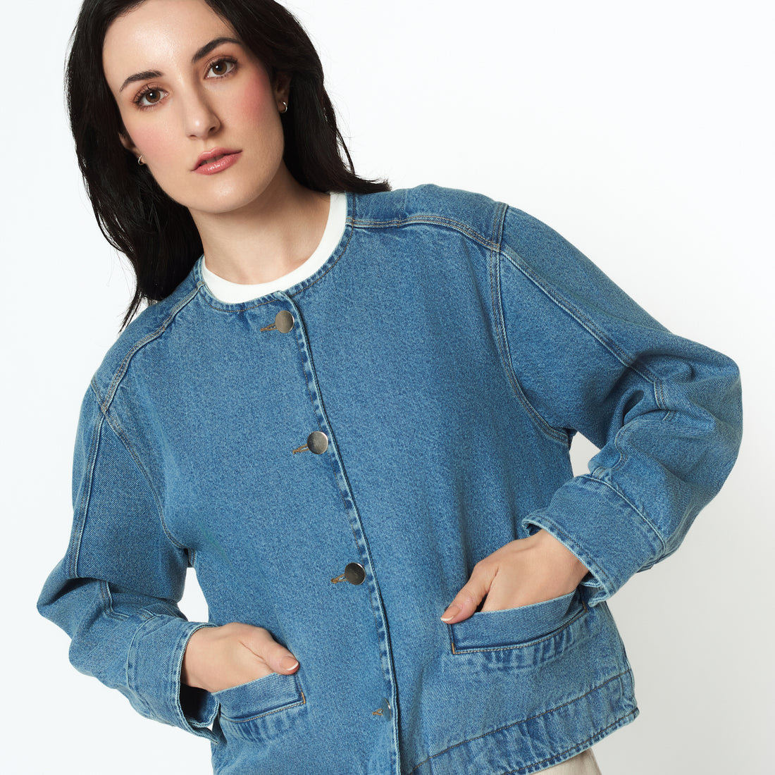 Chaqueta Laurel Celeste