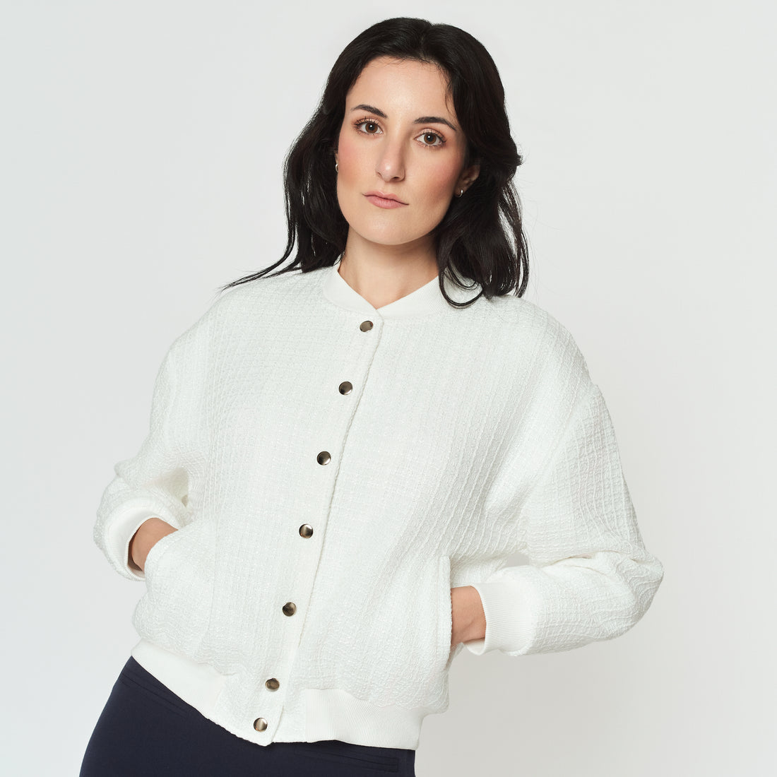Chaqueta Loraine Hueso