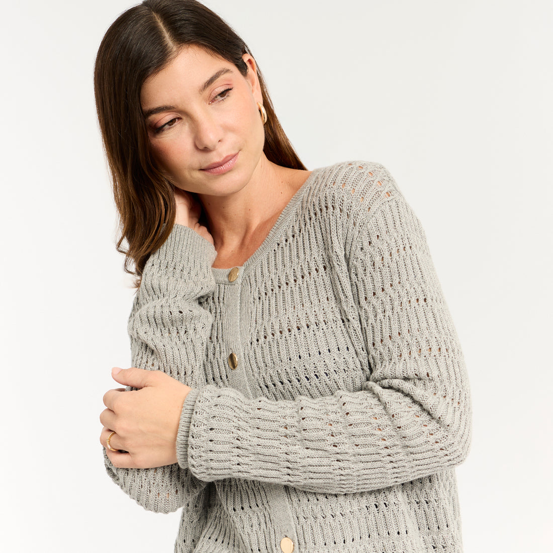 Chompa Raisa Gris