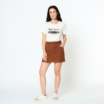 Falda Aracely Camel
