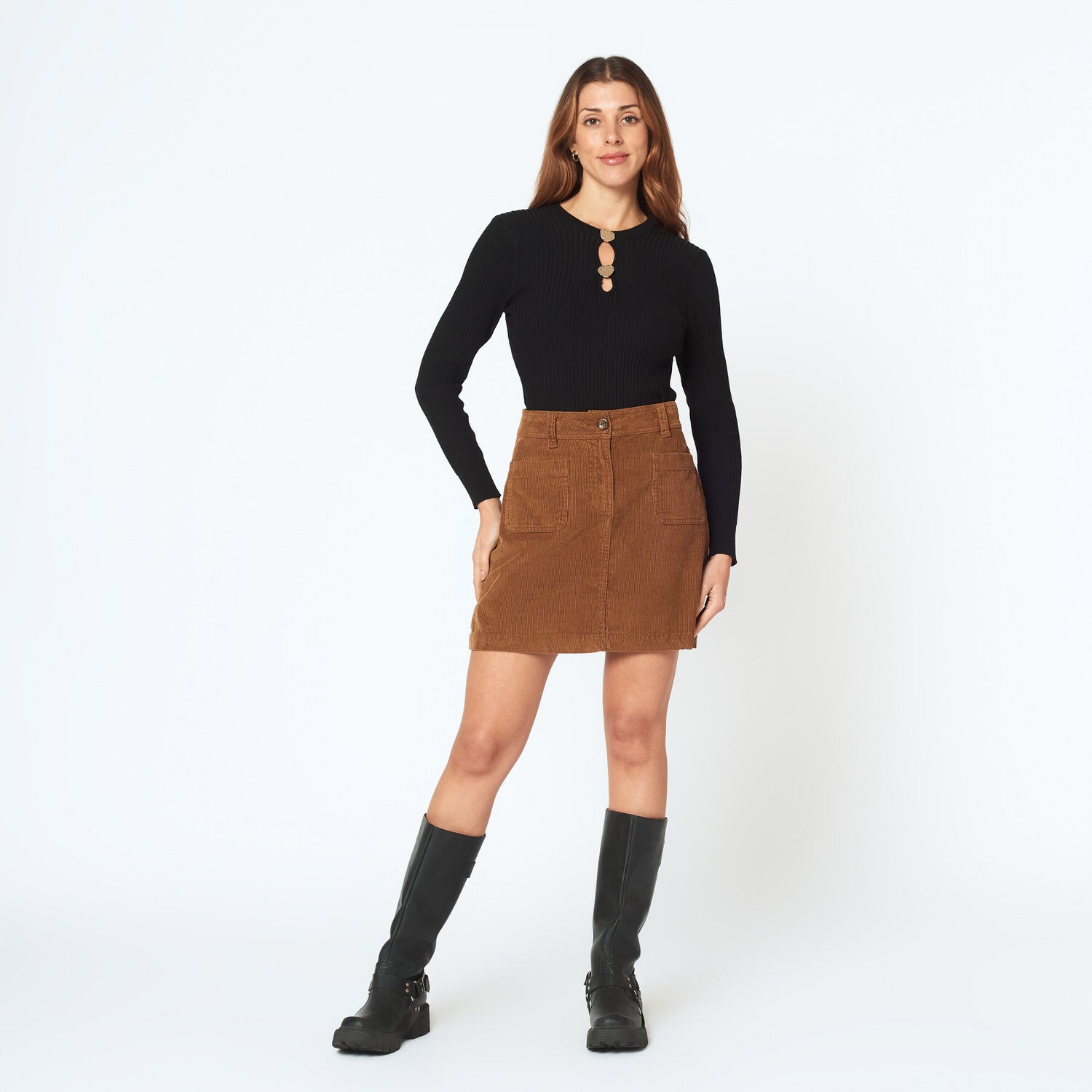 Falda Palermo Camel