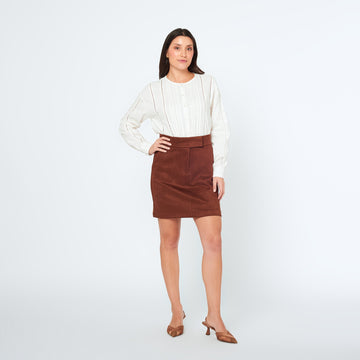 Falda Troy Marron