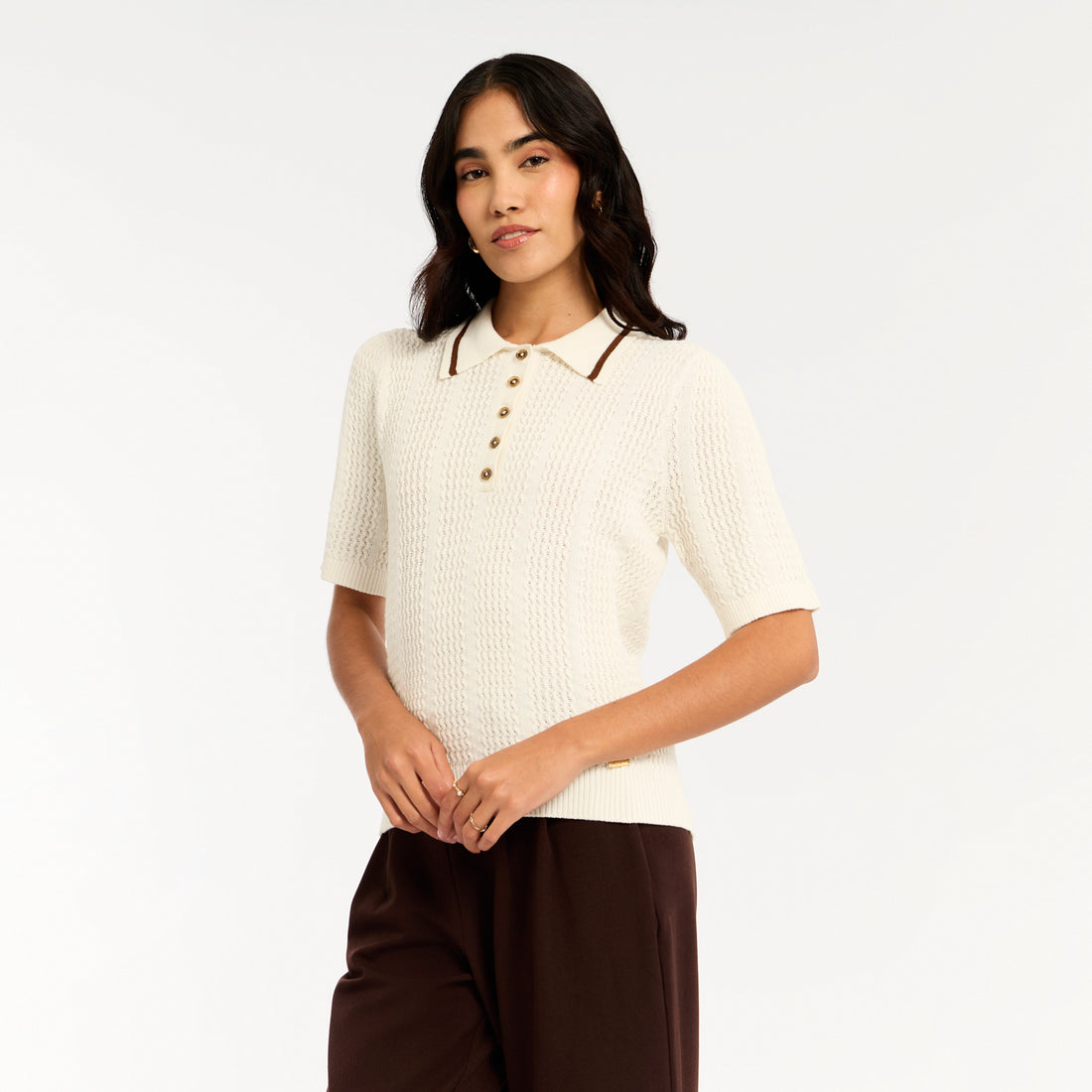 Hilo Polo Rubie Hueso