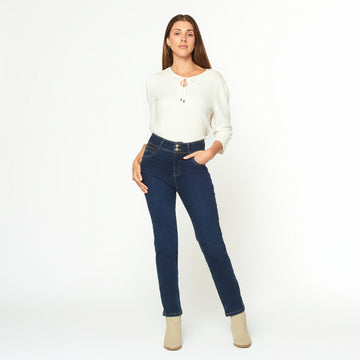 Jean Push In Push Up Azul