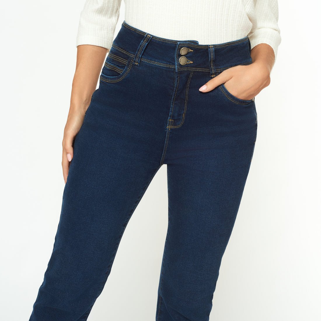 Jean Push In Push Up Azul