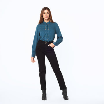 Jean Push In Push Up Negro