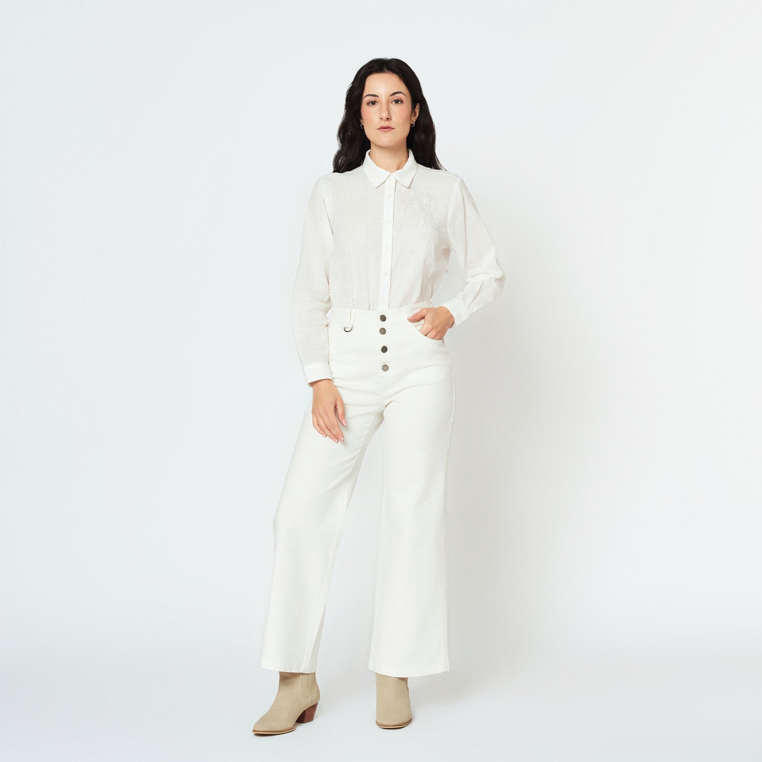 Pantalon Alejandra Hueso