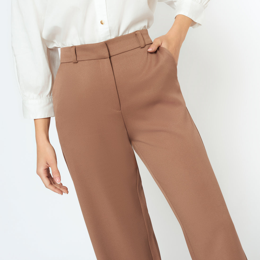 Pantalon Almudena Marron
