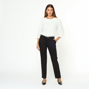 Pantalon Bas Correa Negro
