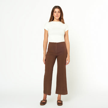 Pantalon Racilia Marron