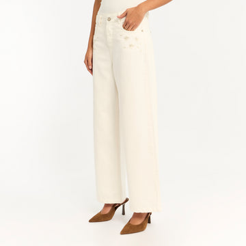 Pantalon Rocio Hueso
