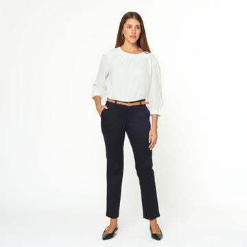 Pantalon Bas Correa Azul