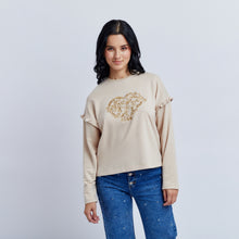 Cargar imagen en el visor de la galería, Polera Marcela Beige
