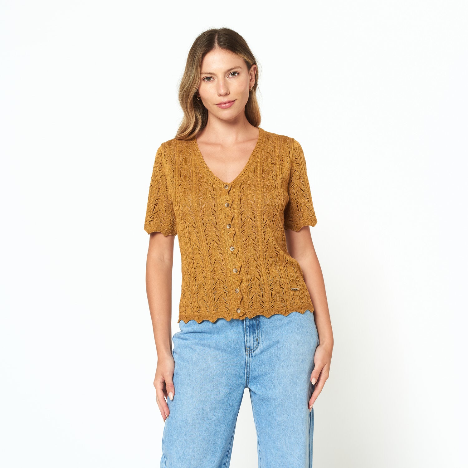 Hilo Polo Lesli Mostaza