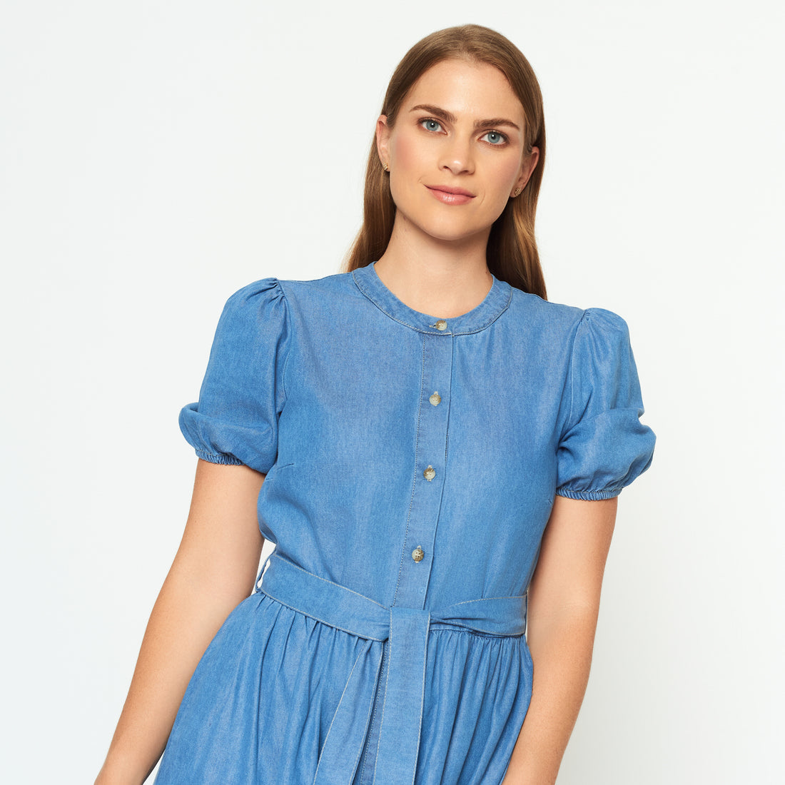 Vestido Fara Celeste