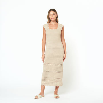 Hilo Vestido Lam Beige
