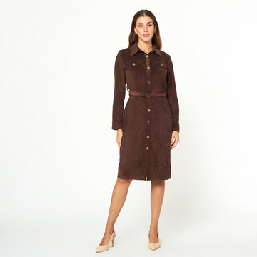 Vestido Lourdes Marron