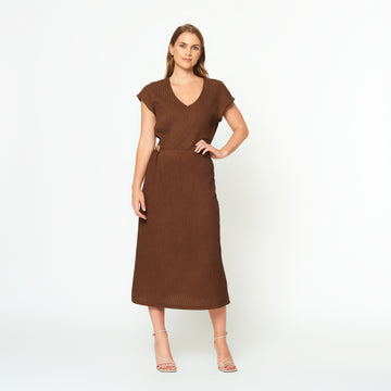 Vestido Reimi Marron