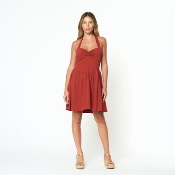 Vestido Shani Terracota