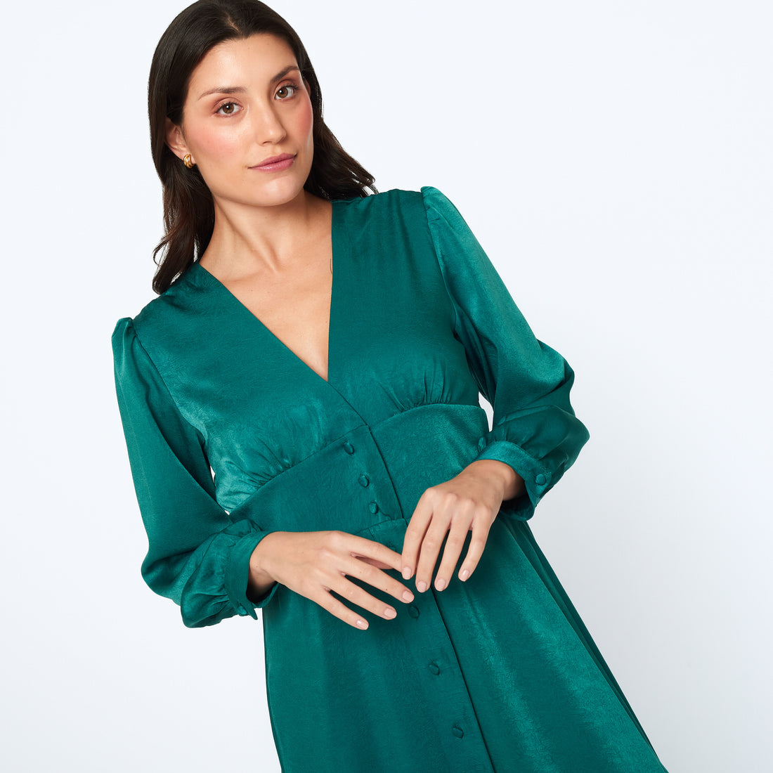 Vestido Zamara Verde Jade