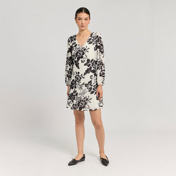 Vestido Burdeos Print